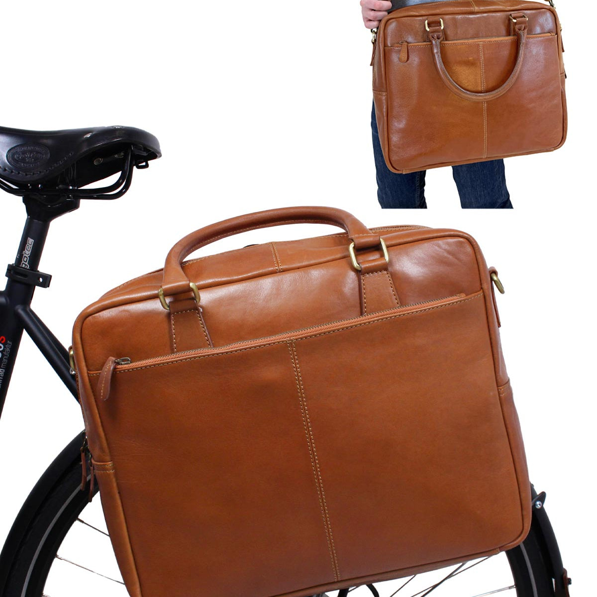Leder Fahrradtasche Mit Henkel Gusti Leder Fahrradtasche Gusti