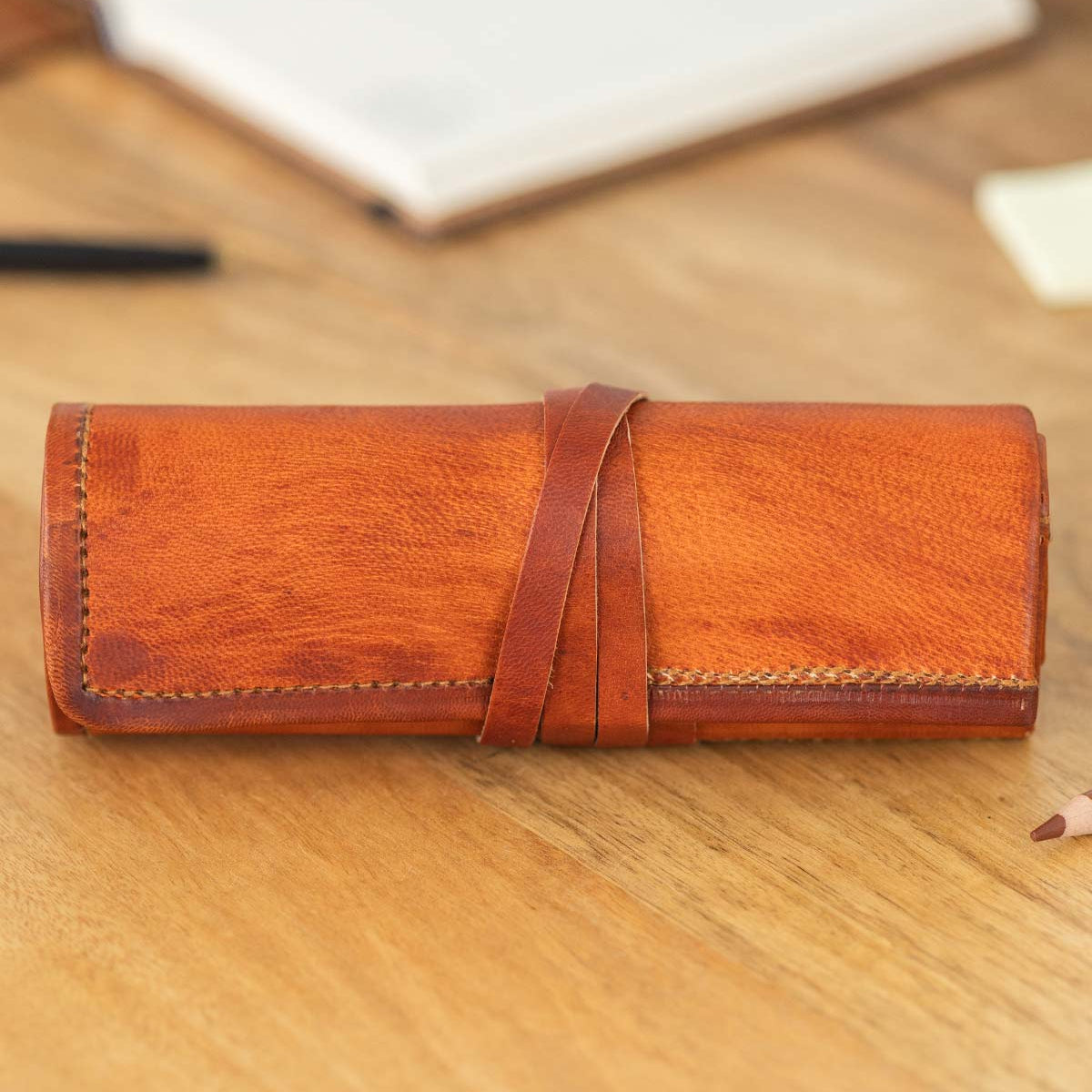 Leather pencil case at Gusti Leather – Gusti Leder
