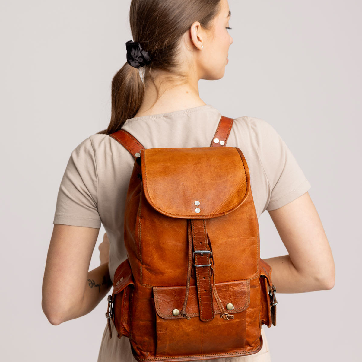 Gusti Leder Rucksack Leder Uni Lederrucksack Damen Gusti