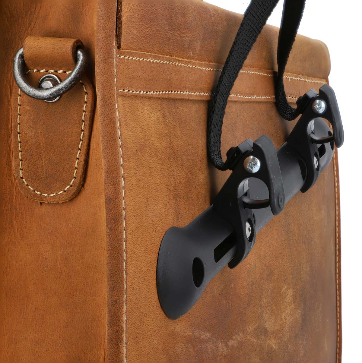 gusti leder fahrradtasche Gusti Leather Brown Vintage Leather Bicycle Satchel Bag with Waterproof Padding and Ortlieb-Adapter