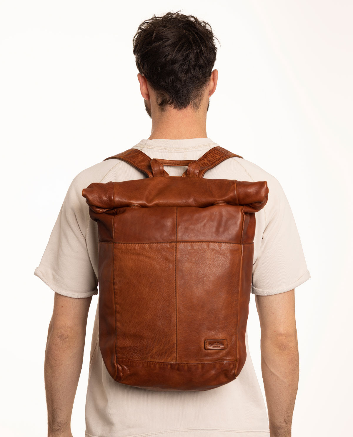 Gusti Leder Leder Rucksack Camel Bag Lederrucksack Uni Leather