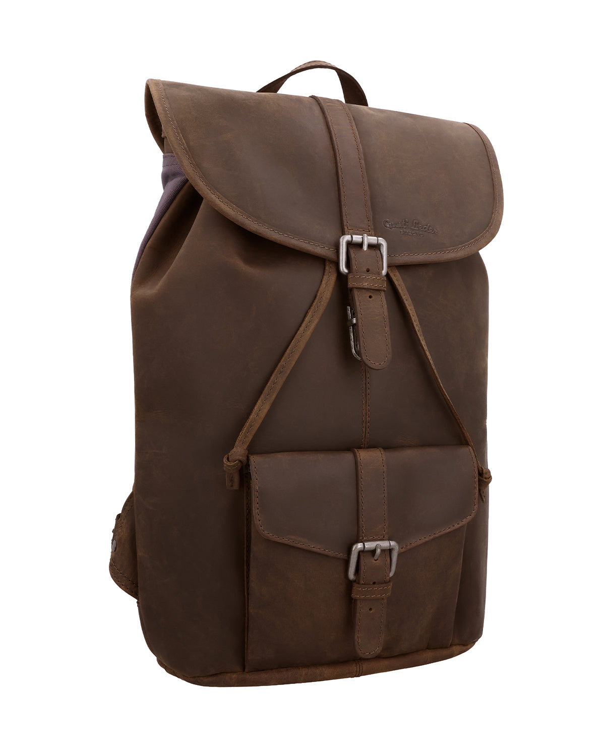 brown leather structured backpack Gusti leather Backpack leather Backpack rucksack bag brown leather