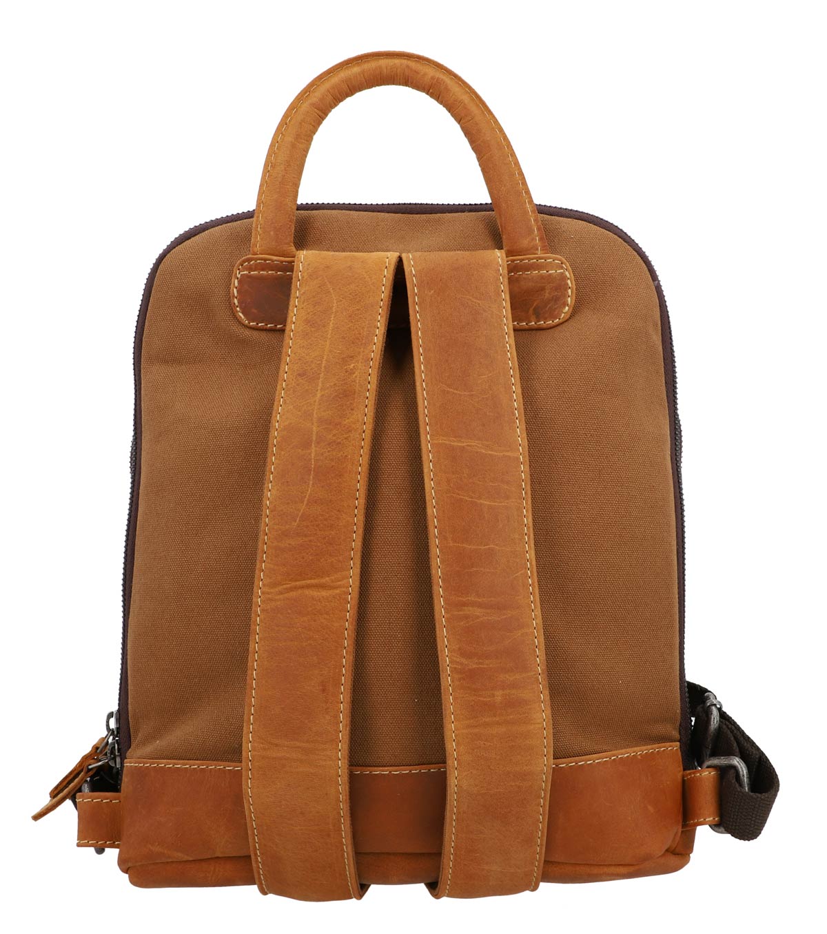 21men faux leather strap backpack Gusti leather Backpack leather Backpack rucksack bag brown leather