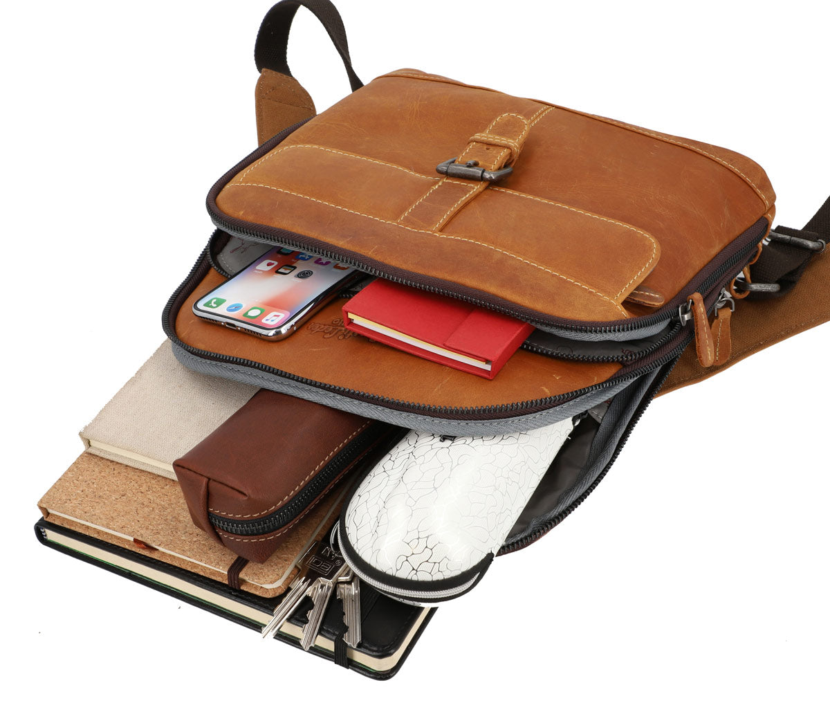 alain faux leather backpack Gusti leather Backpack leather Backpack rucksack bag brown leather