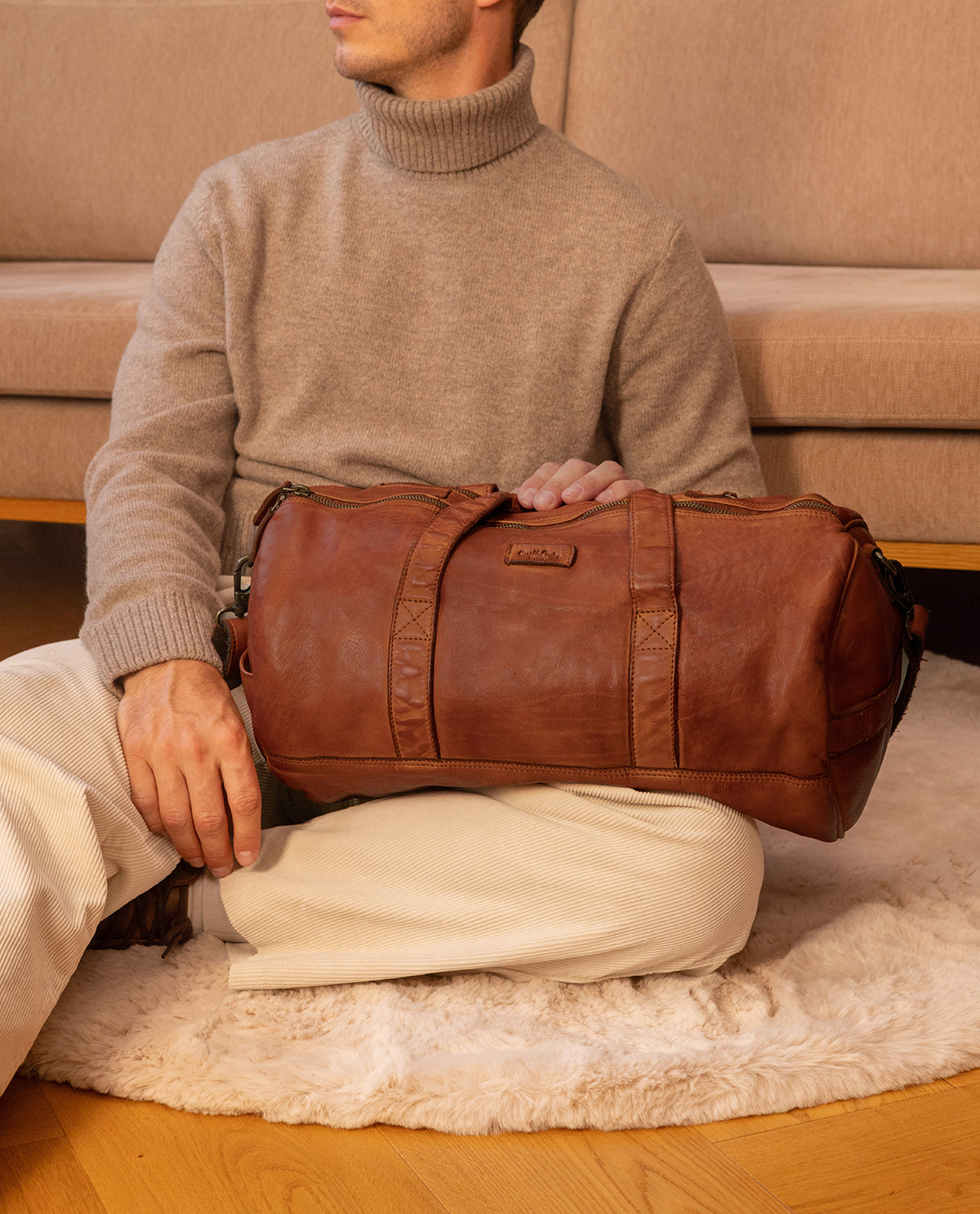 バッグ BANDIT Hybrid Model ILCEA Full-Leather Oliver leather travel bag from Gusti Leather – Gusti Leder
