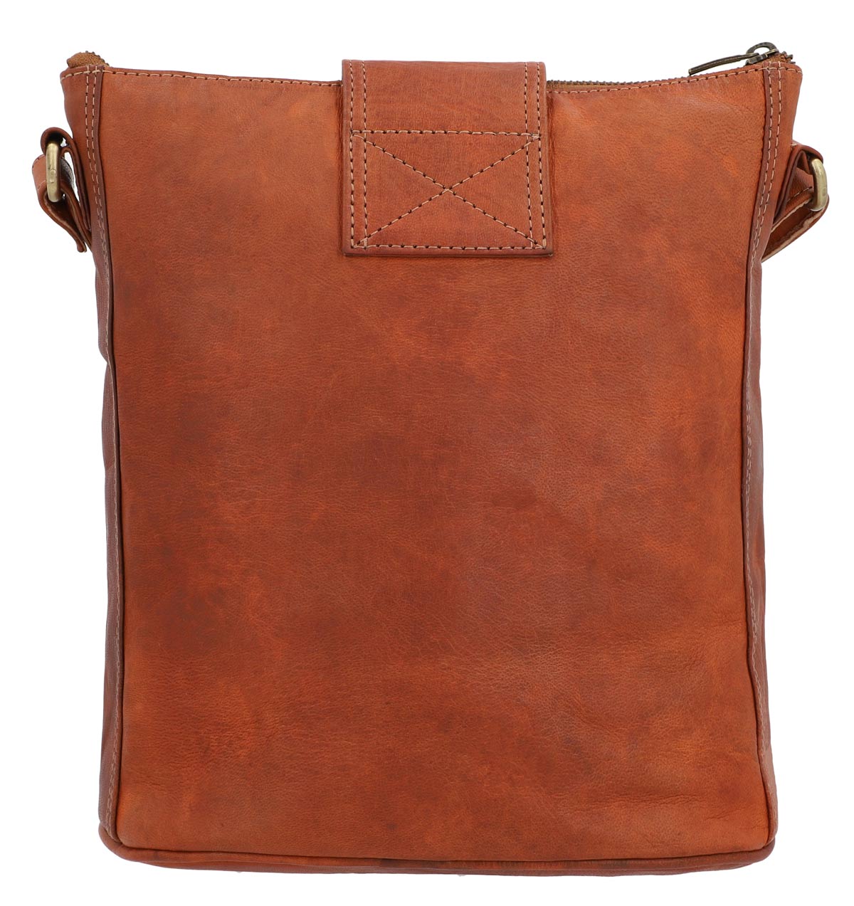 Brown leather shoulder bag 