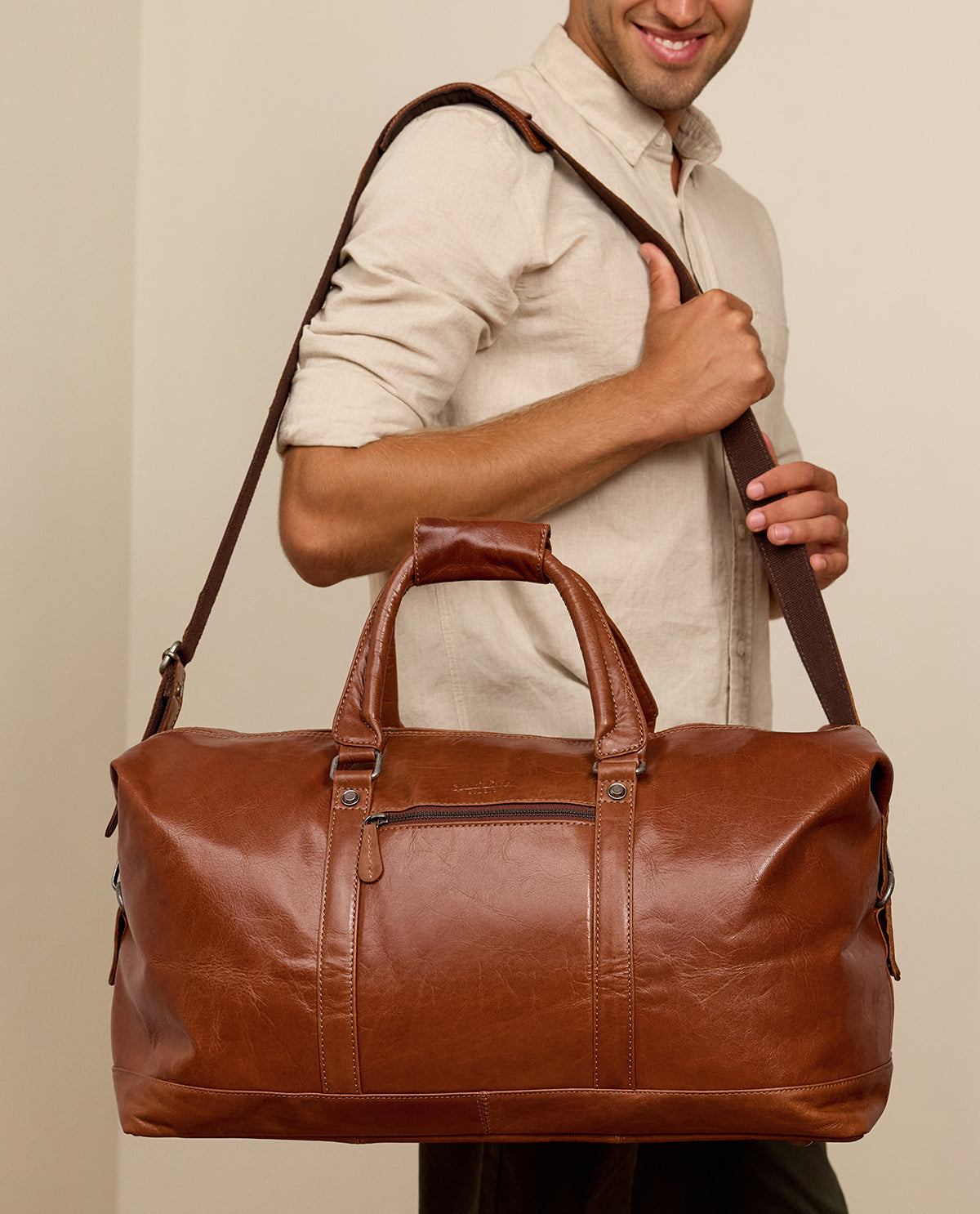 【Riu】leather traveling bag ボストンバッグ Ruben
